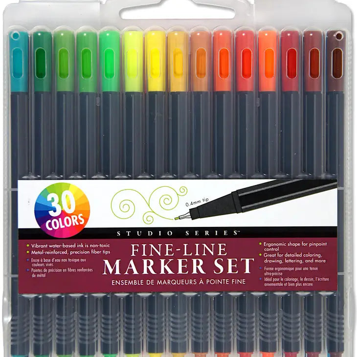 Studio Series Fine-Line Marker Set of 30