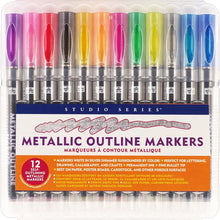 Load image into Gallery viewer, Studio Series Metallic Outline Marker Set of 12
