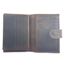 Load image into Gallery viewer, Buffalo Leather Wallet with Snap - Bi-Fold
