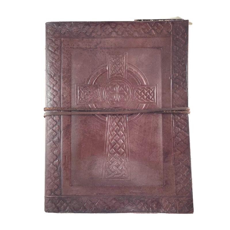 Leather Journal - Celtic Cross