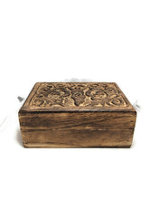 Load image into Gallery viewer, Carved Wooden Jewelry Box - Earth Goddess
