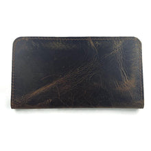 Load image into Gallery viewer, Handmade Brown Leather Checkbook
