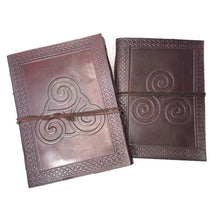 Load image into Gallery viewer, Leather Journal - Triskelion
