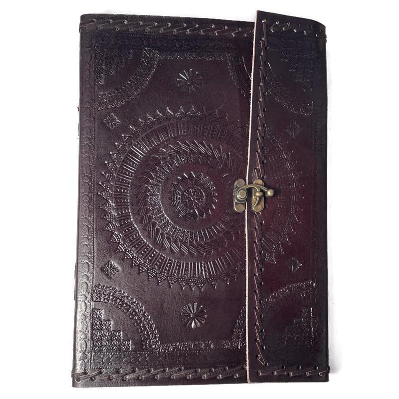 Leather Journal - Embossed w/ Clasp
